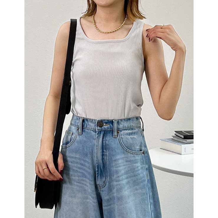 無地テレコリブタンクトップ | Re:EDIT | 詳細画像21 