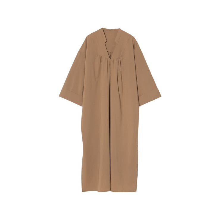 【新品】24SS リネン リラックス カフタンワンピース .M ベージュ　38 24SS リネン リラックス カフタンワンピース .M ベージュ38