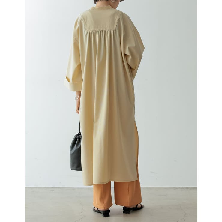 【新品】24SS リネン リラックス カフタンワンピース .M ベージュ　38 24SS リネン リラックス カフタンワンピース .M ベージュ38