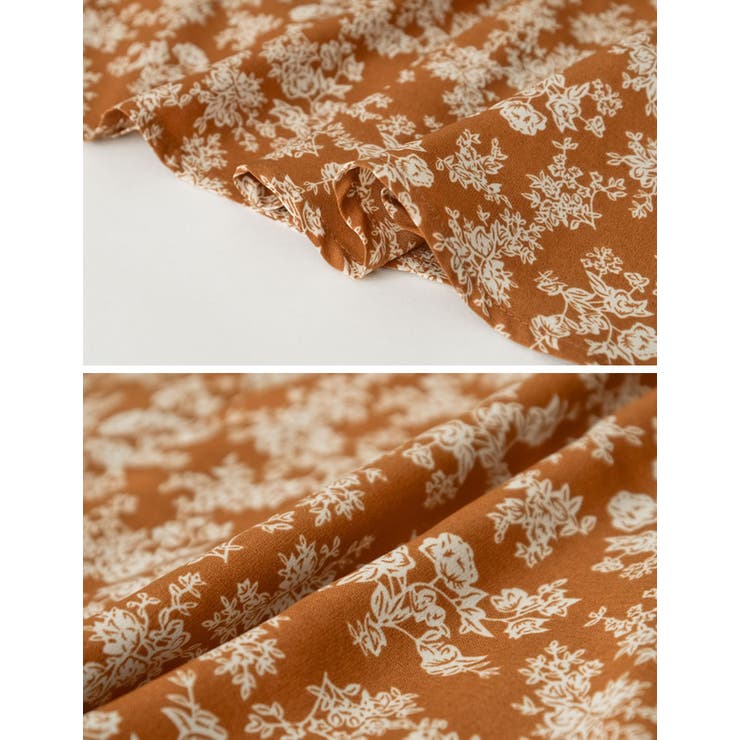 繊細な小花柄が大人の魅力を引き立てる デシン小花柄マーメイドスカート スカート | Re:EDIT | 詳細画像25 