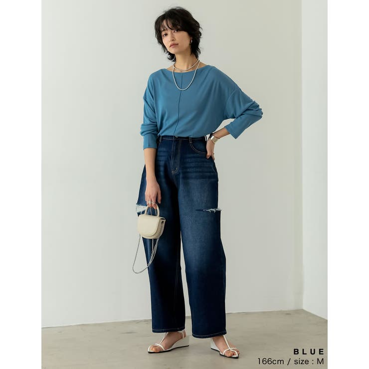 シアーフライスセンターピンタックトップス | Re:EDIT | 詳細画像7 