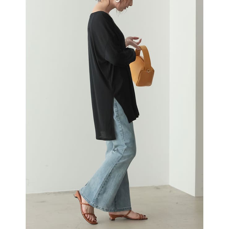 シアーフライスセンターピンタックトップス | Re:EDIT | 詳細画像23 