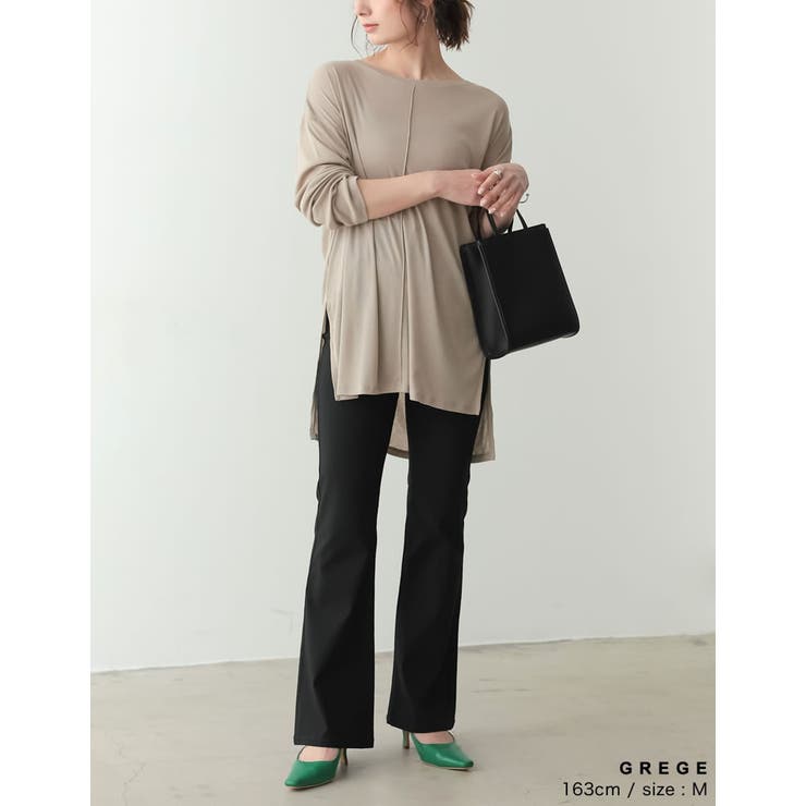 シアーフライスセンターピンタックトップス | Re:EDIT | 詳細画像25 