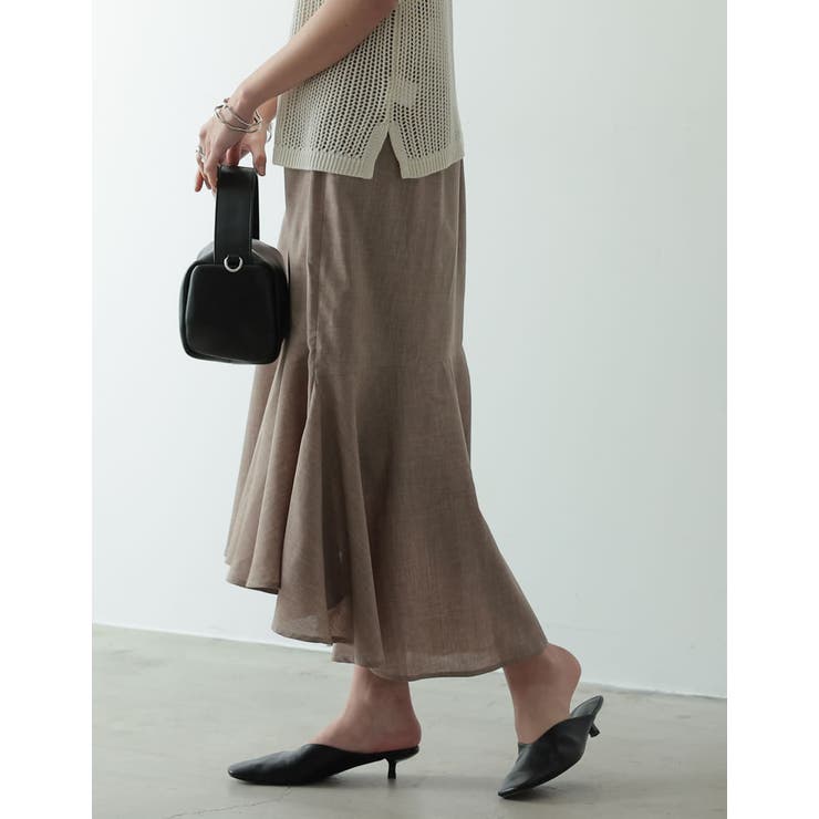 こだわりのシルエットで品のある印象に [低身長サイズ有]アシンメトリーマーメイド… | Re:EDIT | 詳細画像31 