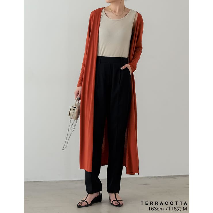 2丈から選べるとろみロングカーディガン | Re:EDIT | 詳細画像16 