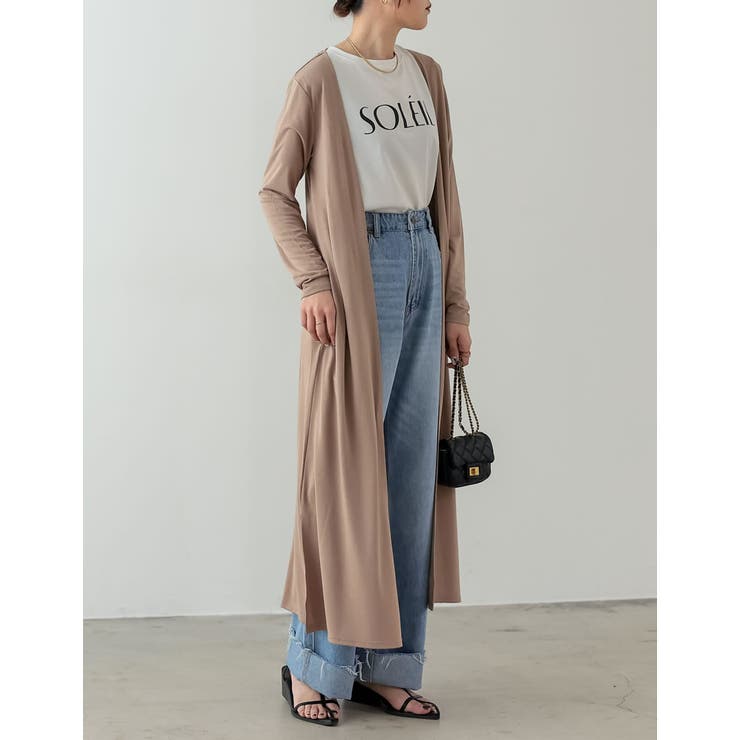 2丈から選べるとろみロングカーディガン | Re:EDIT | 詳細画像3 