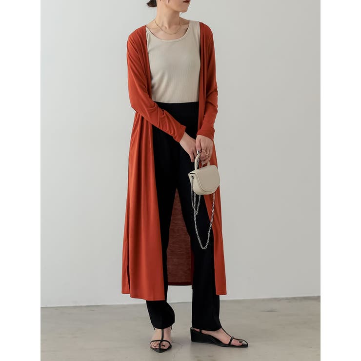 2丈から選べるとろみロングカーディガン | Re:EDIT | 詳細画像7 