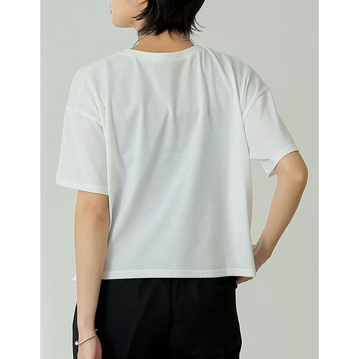 カレッジロゴクロップドTシャツ | Re:EDIT | 詳細画像10 