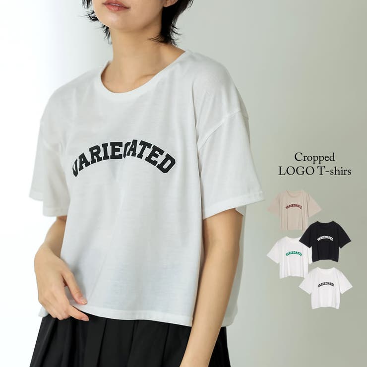 【Paragraph】★関税込★25SSステッチイリップスロゴTシャツ カレッジロゴクロップドTシャツ[品番：GS000020261]｜Re:EDIT