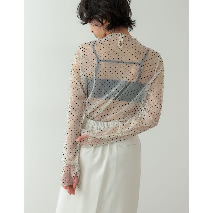 カップ付きリブカットソーショートブラトップ | Re:EDIT | 詳細画像11 