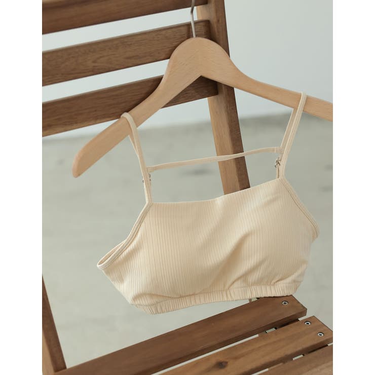 カップ付きリブカットソーショートブラトップ | Re:EDIT | 詳細画像3 