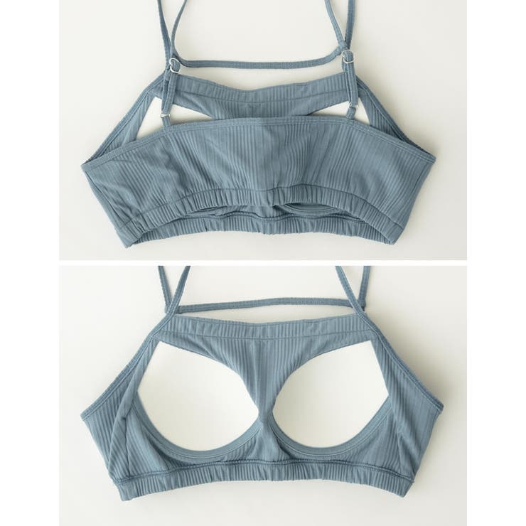 カップ付きリブカットソーショートブラトップ | Re:EDIT | 詳細画像22 