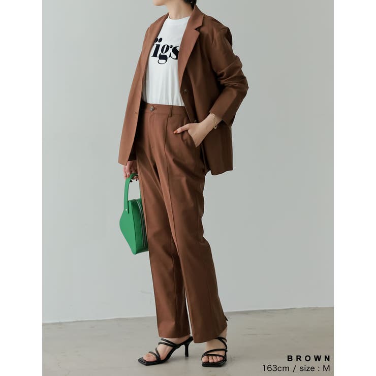 リネンとコットンブレンドで洗練されたストレートパンツ | Re:EDIT | 詳細画像11 