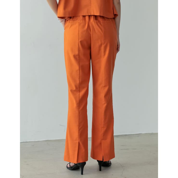 リネンとコットンブレンドで洗練されたストレートパンツ | Re:EDIT | 詳細画像17 