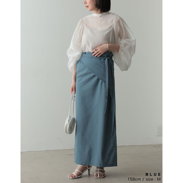 優美かつナチュラルなリネンコットンスカート コットンリネンカシュクールスカート | Re:EDIT | 詳細画像25 