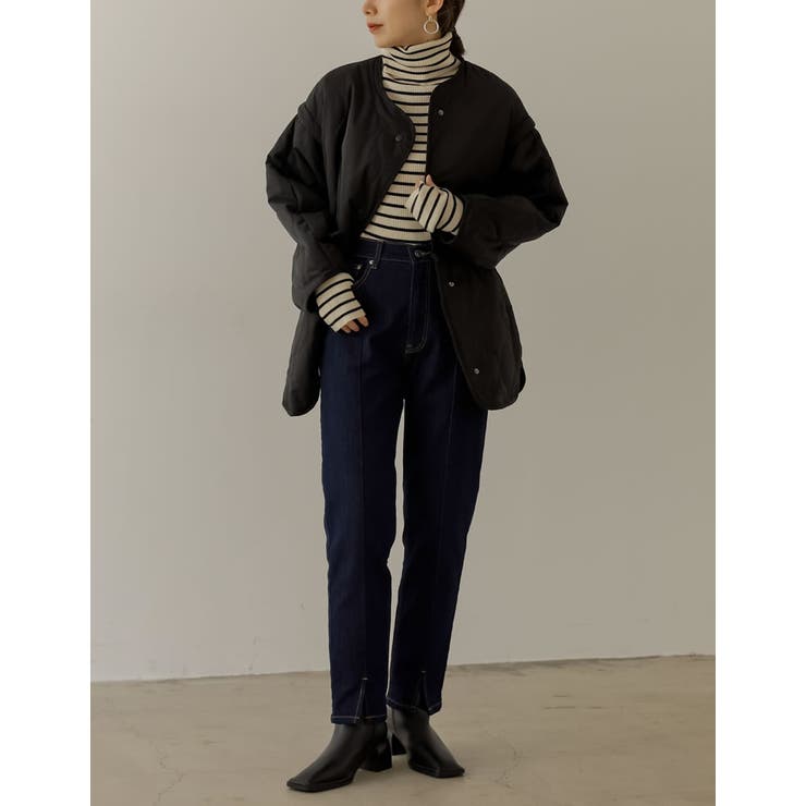 大人カジュアルコーデを楽しむ2WAYキルトジャケット | Re:EDIT | 詳細画像10 