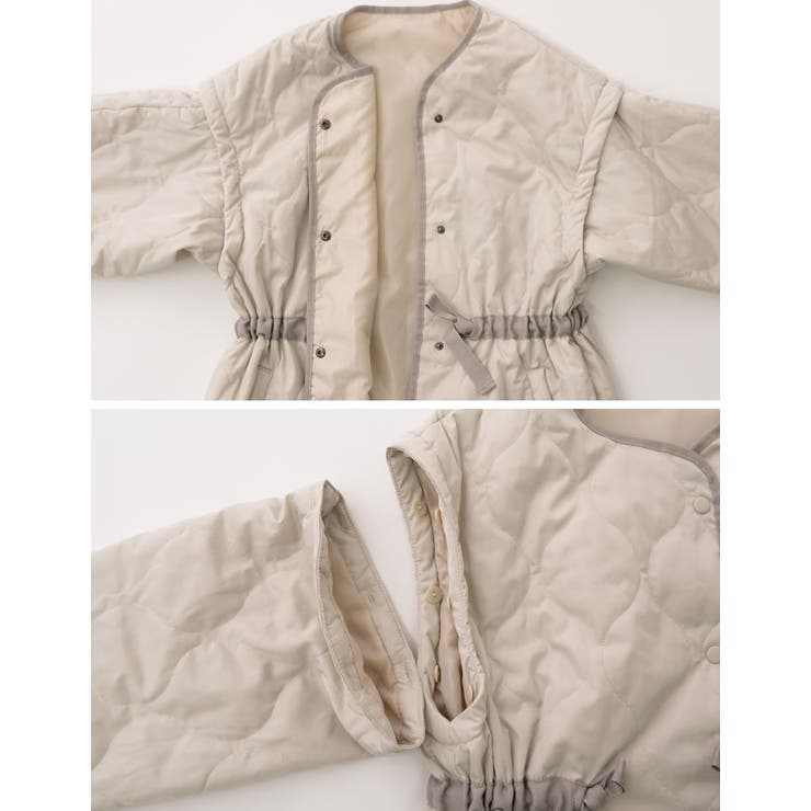 大人カジュアルコーデを楽しむ2WAYキルトジャケット | Re:EDIT | 詳細画像23 