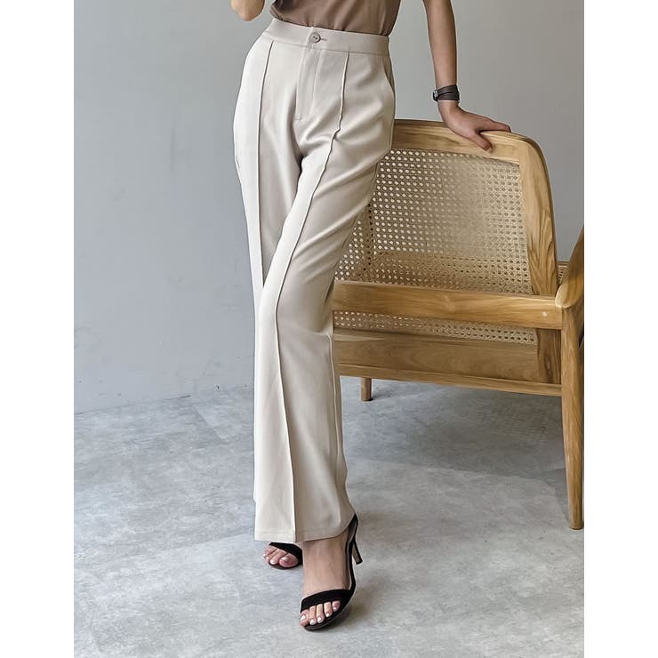 アイボリーベージュ(003) | 大人の魅力を引き立てる綺麗なシルエットが魅力 [金子麻貴さん着用][低身長 高身… | Re:EDIT