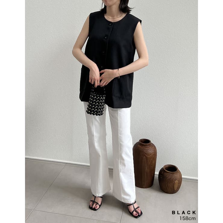 縦のベルトデザインで美脚見せも叶える 細ストラップミュールサンダル シューズ | Re:EDIT | 詳細画像26 