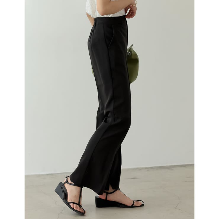 [低身長サイズ有]ツイルフィットフレアスラックス | Re:EDIT | 詳細画像11 