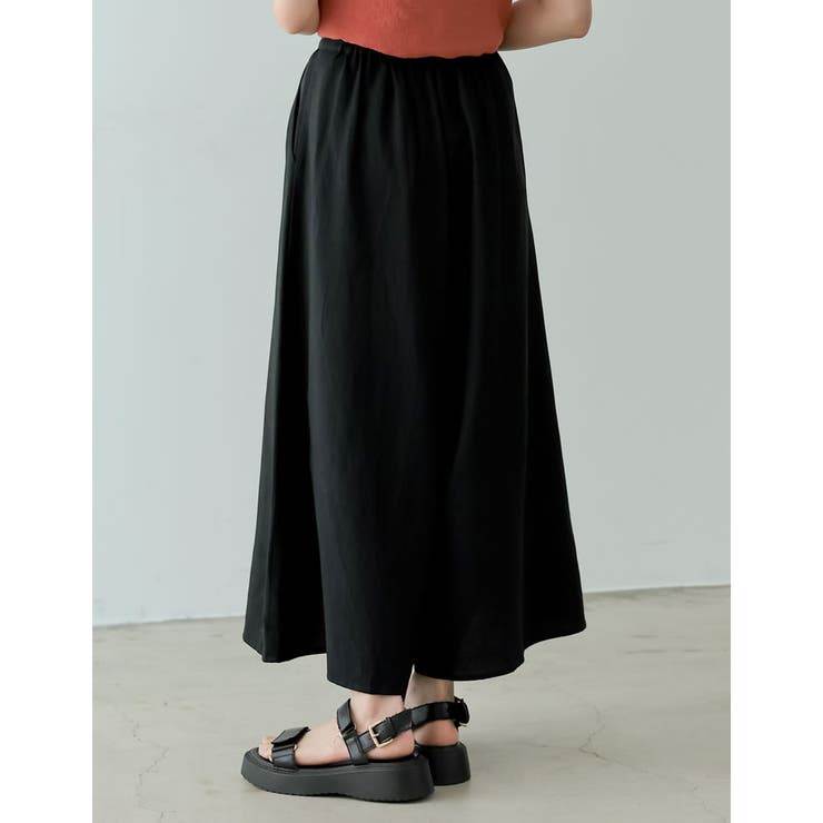 [低身長/高身長サイズ有]リネンライクロングスカンツ | Re:EDIT | 詳細画像10 