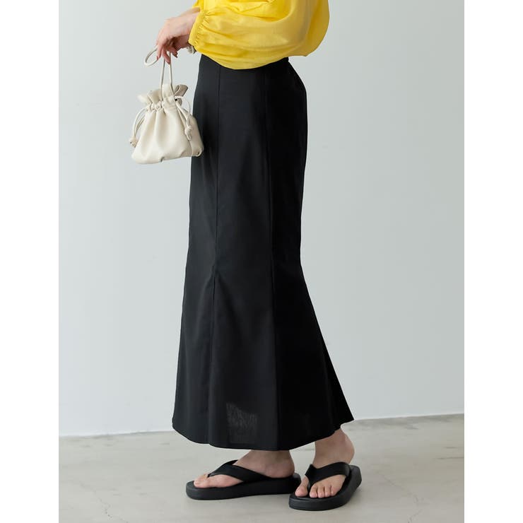 様々なシーンにぴったりなナチュラルスカート ボックスタックマーメイドスカート | Re:EDIT | 詳細画像12 