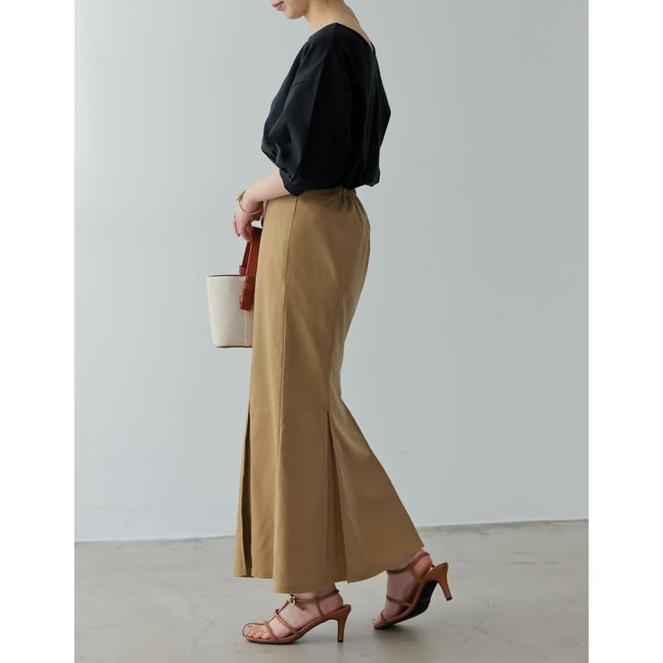 様々なシーンにぴったりなナチュラルスカート ボックスタックマーメイドスカート | Re:EDIT | 詳細画像17 