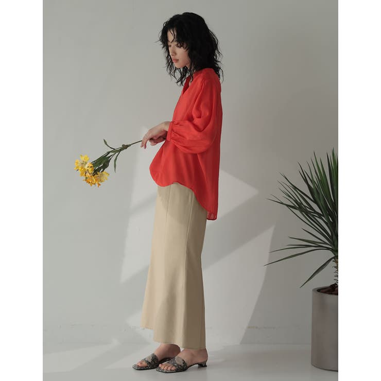 様々なシーンにぴったりなナチュラルスカート ボックスタックマーメイドスカート | Re:EDIT | 詳細画像6 