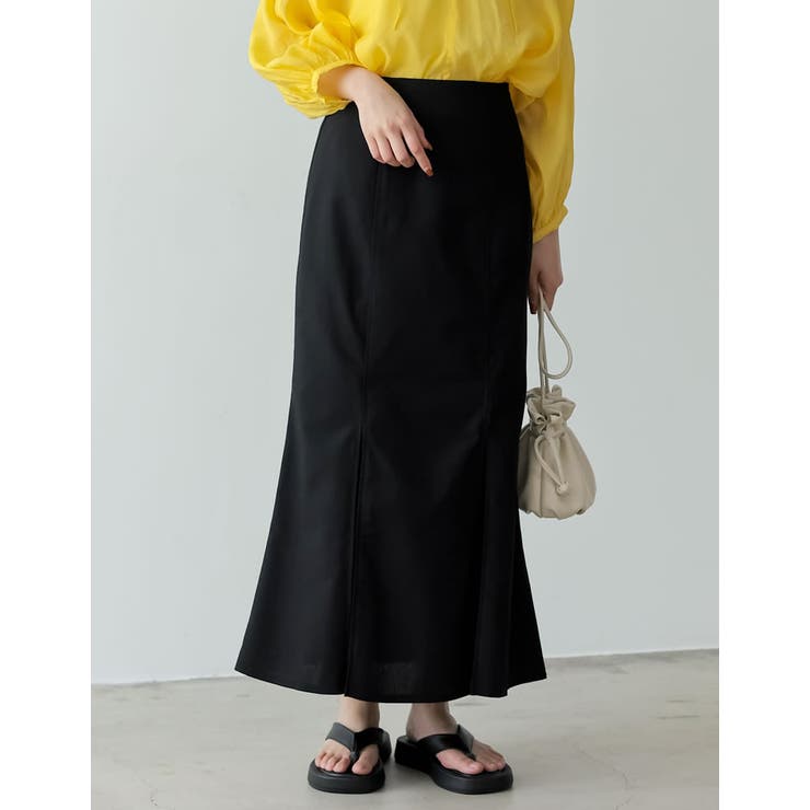 様々なシーンにぴったりなナチュラルスカート ボックスタックマーメイドスカート | Re:EDIT | 詳細画像8 