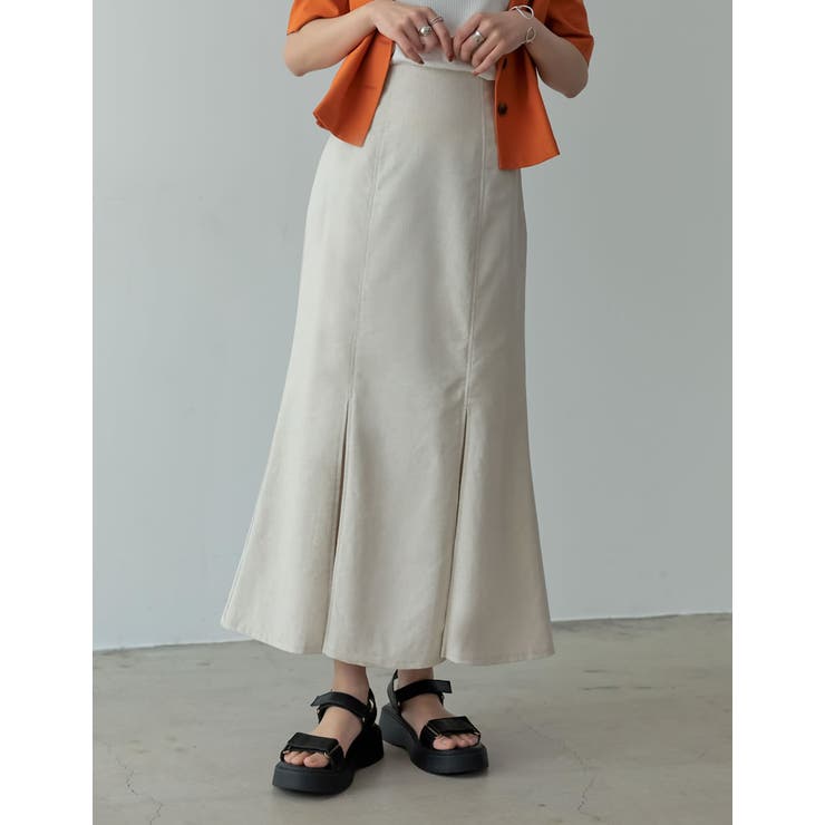 様々なシーンにぴったりなナチュラルスカート ボックスタックマーメイドスカート | Re:EDIT | 詳細画像9 