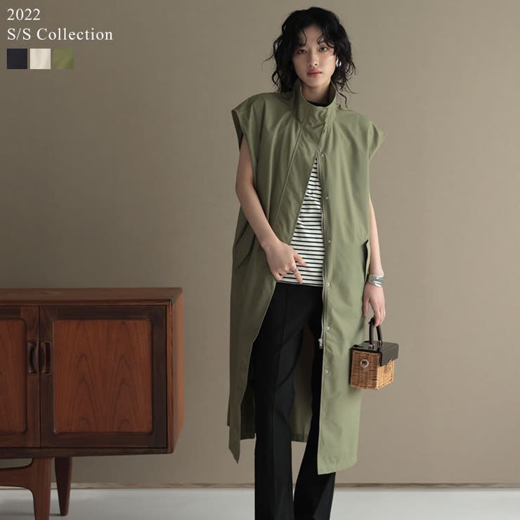 洗練されたプレーンなデザインがモードな雰囲気を纏う スタンドカラージレジャケット 品番 Gs Re Edit リエディ のレディース ファッション通販 Shoplist ショップリスト