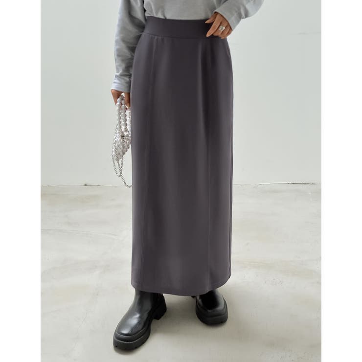 カットジョーゼットバックスリットロングスカート | Re:EDIT | 詳細画像6 