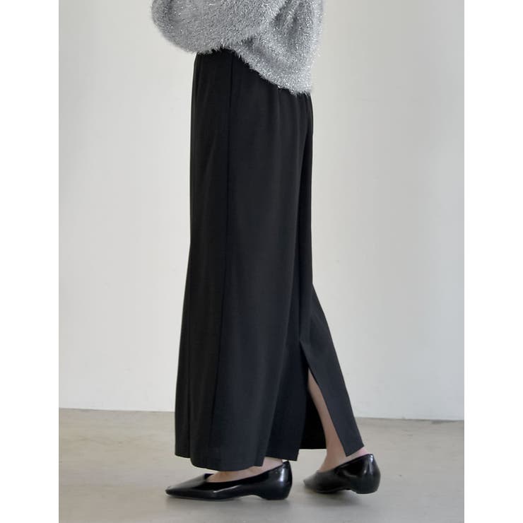 カットジョーゼットバックスリットロングスカート | Re:EDIT | 詳細画像21 