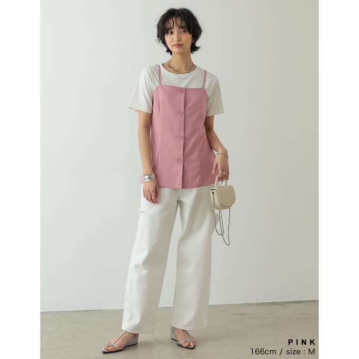 ツイルボタンダウンビスチェ | Re:EDIT | 詳細画像13 