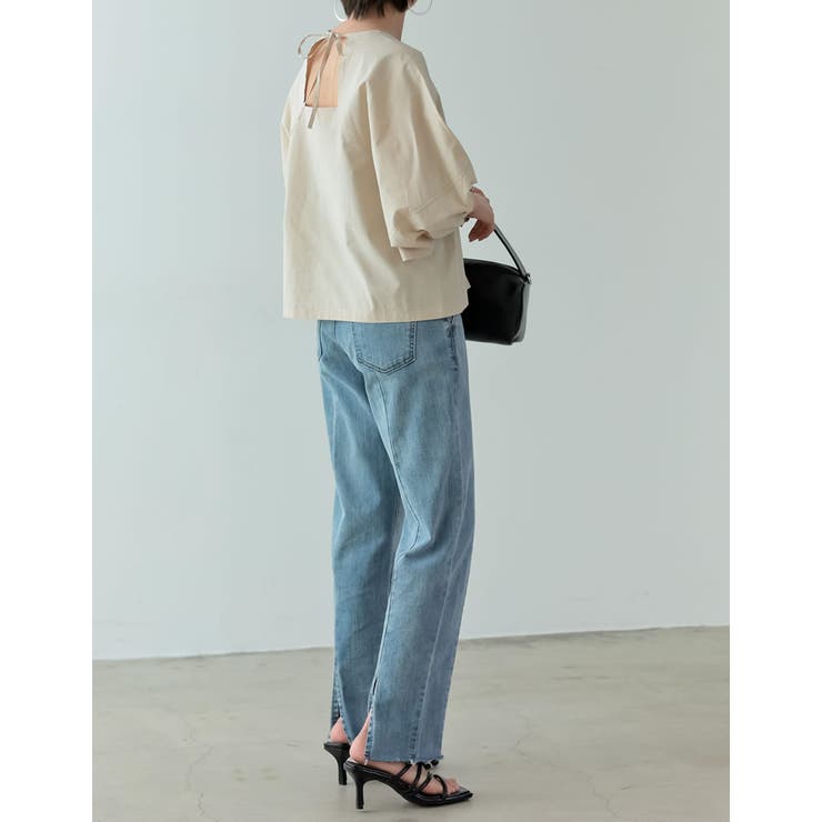 ランタンスリーブデザインが新鮮さのある着こなしに | Re:EDIT | 詳細画像12 