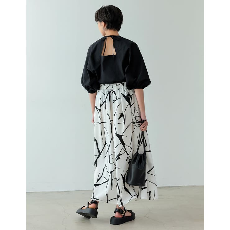 ランタンスリーブデザインが新鮮さのある着こなしに | Re:EDIT | 詳細画像8 