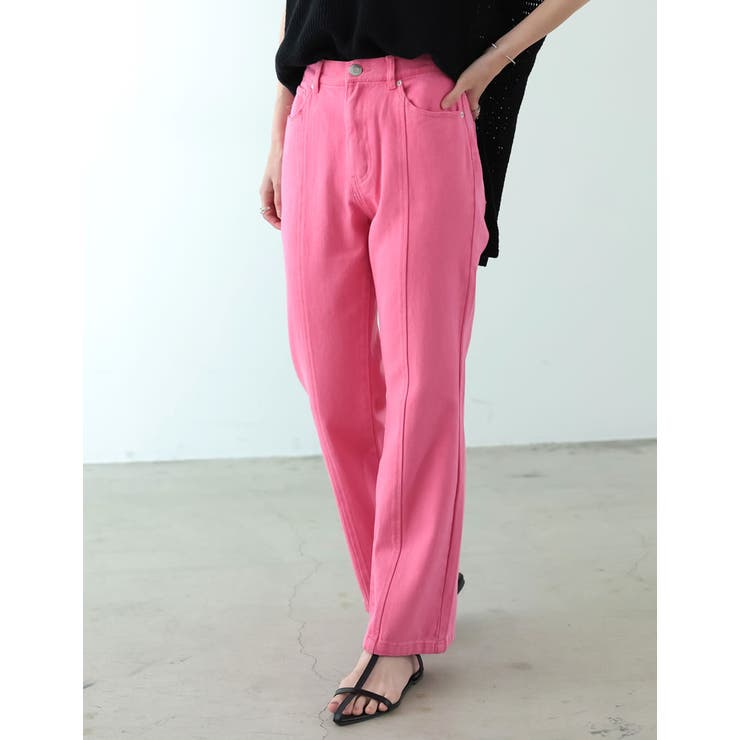 綺麗なレッグラインを叶えるコットンカラーフレアパンツ | Re:EDIT | 詳細画像5 