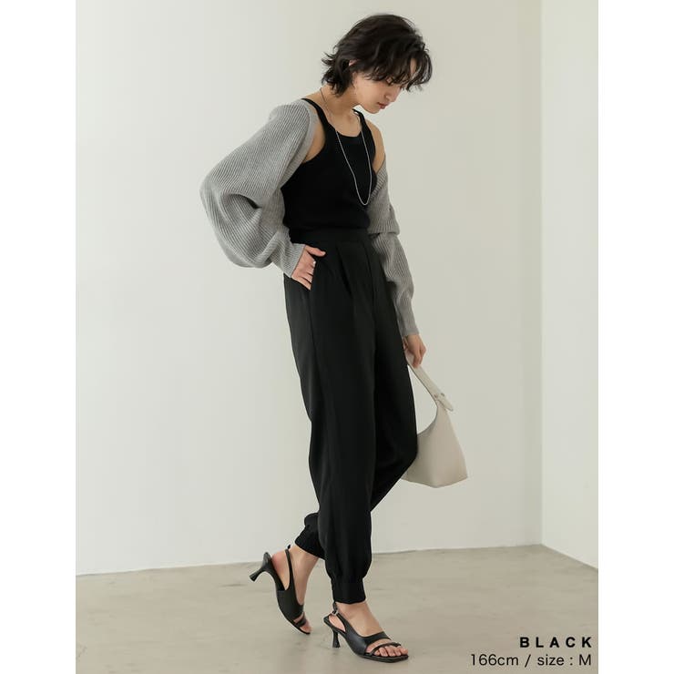 ジョーゼットフロントタックジョガーパンツ | Re:EDIT | 詳細画像10 