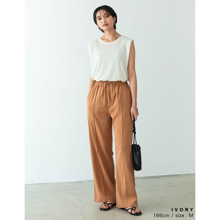 シンプルながらも抜け感のあるシアータンクトップ | Re:EDIT | 詳細画像12 