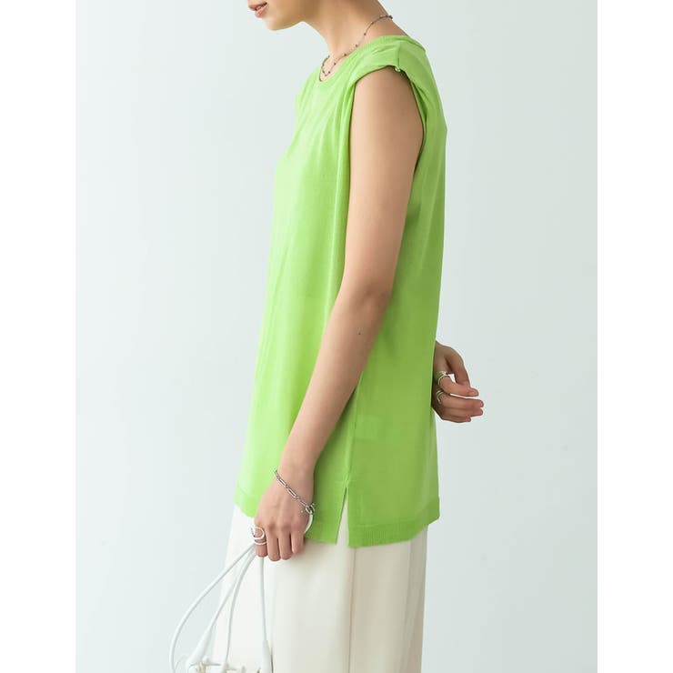 シンプルながらも抜け感のあるシアータンクトップ | Re:EDIT | 詳細画像21 