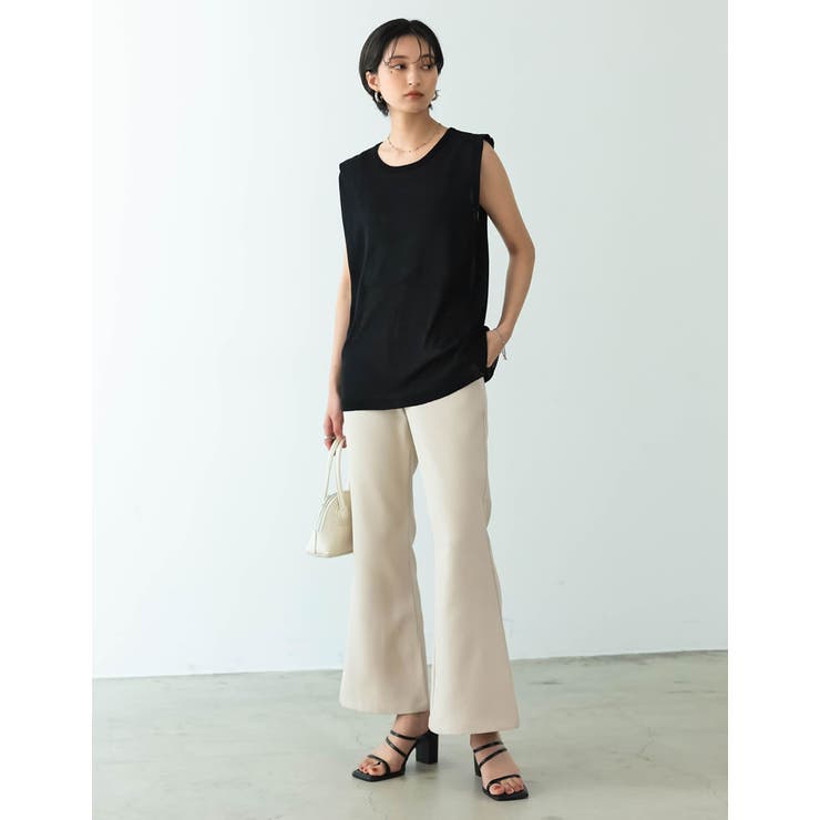 シンプルながらも抜け感のあるシアータンクトップ | Re:EDIT | 詳細画像24 