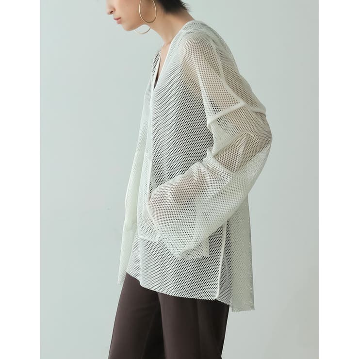 コーディネートにONするだけでこなれ感を演出 メッシュフーディープルオーバー | Re:EDIT | 詳細画像10 