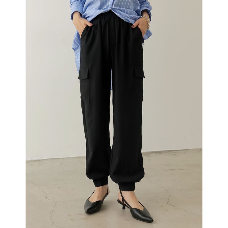 [低身長/高身長サイズ有]リップルワークカーゴパンツ | Re:EDIT | 詳細画像4 