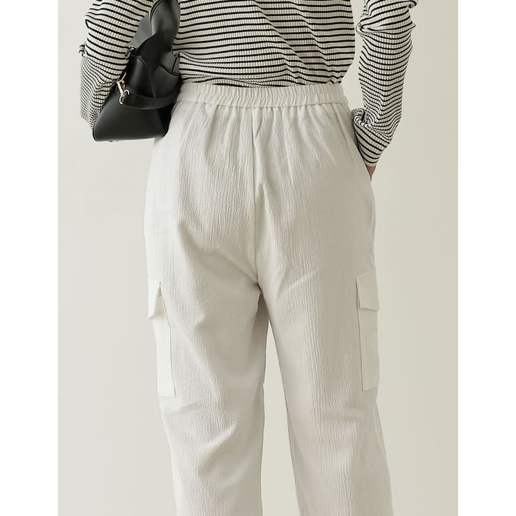 [低身長/高身長サイズ有]リップルワークカーゴパンツ | Re:EDIT | 詳細画像7 