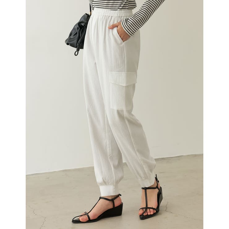 [低身長/高身長サイズ有]リップルワークカーゴパンツ | Re:EDIT | 詳細画像9 