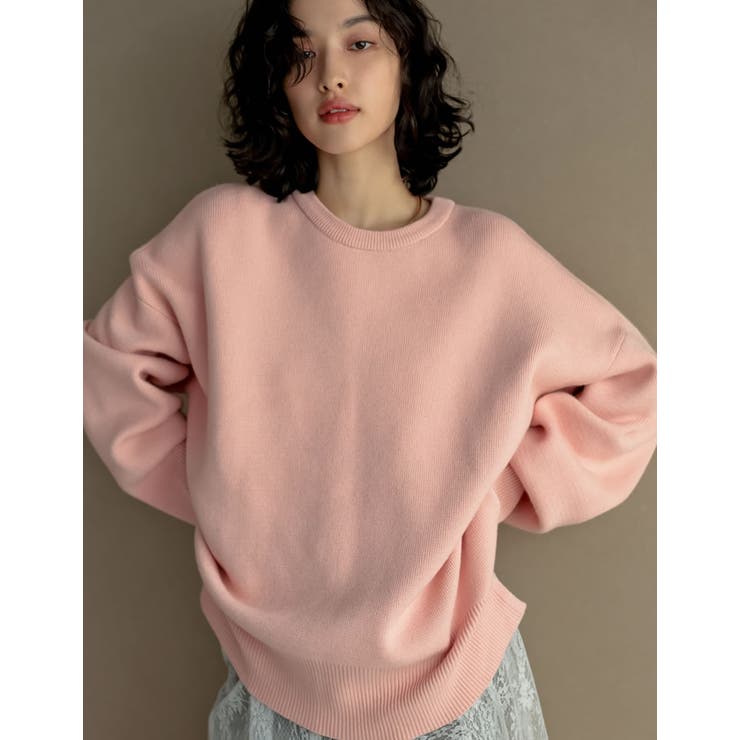 ミラノリブスウェットニットプルオーバー[品番：GS000020719]｜Re:EDIT