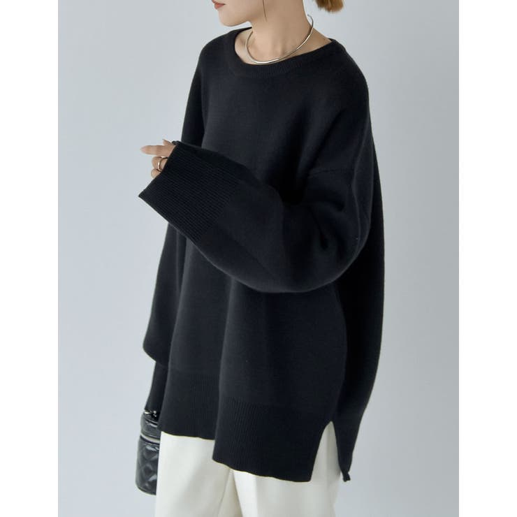 ミラノリブスウェットニットプルオーバー[品番：GS000020719]｜Re:EDIT