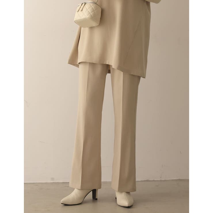 きれい見えするシルエットにこだわったスラックス [2022A W | Re:EDIT | 詳細画像4 