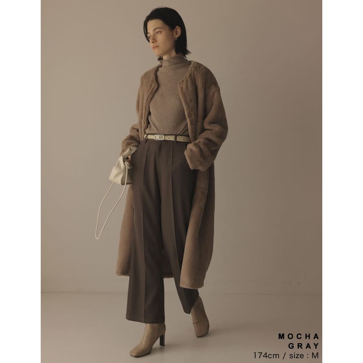 きれい見えするシルエットにこだわったスラックス [2022A W | Re:EDIT | 詳細画像8 