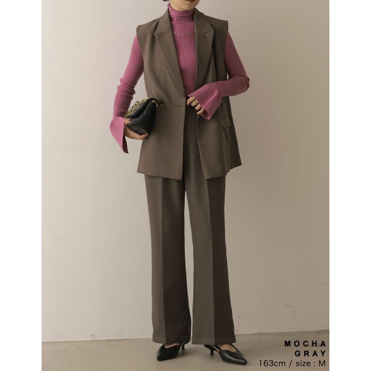 きれい見えするシルエットにこだわったスラックス [2022A W | Re:EDIT | 詳細画像10 